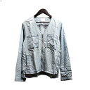 ☆VICTIM NO COLLAR SHIRTS BLOUSON Size-L ヴィクティム ノーカラーシャツブルゾン 大名店【中古】