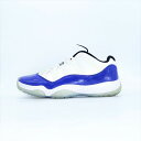 NIKE WMNS AIR JORDAN 11 RETRO LOW AH7860-100 SIZE 24.0cm ナイキ ウィメンズ エアジョーダン ロー ブラック コンコルド ブルー スニーカー 大名店【中古】