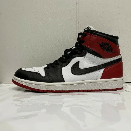 NIKE AIR JORDAN 1 RETRO HIGH OG BLACK TOE 28cm 555088-184 ナイキ エアージョーダン1 レトロハイ ブラックトゥ南堀江店【中古】