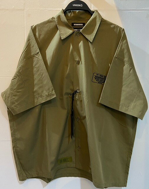 楽天union3 楽天市場店NEIGHBORHOOD 22ss WIND AND SEA NHWDS WORK/EC-SHIRT.SS XLサイズ 221FRWSN-SHM01S ネイバーフッド×ウィンダンシー 半袖ワークシャツ 南堀江店【中古】