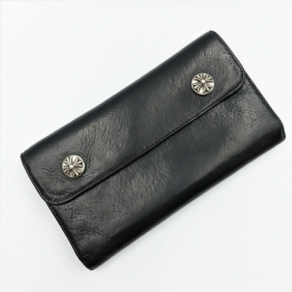 CHROME HEARTS 初期 WAVE CROSS BALL WALLET クロムハーツ ウェーブウォレット 長財布 心斎橋【中古】