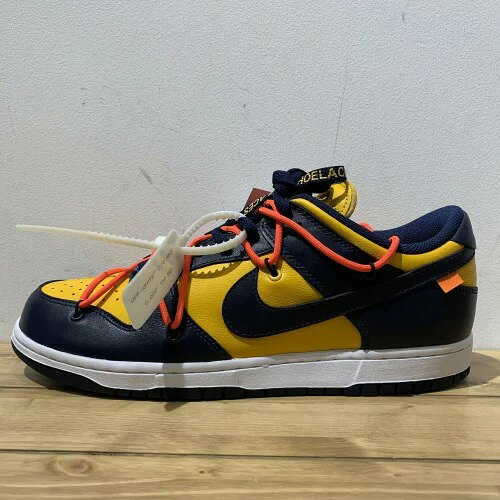 NIKE×OFF-WHITE 19aw DUNK LOW LTHR 29cm ダンク オフホワイト CT0856-700 心斎橋店【中古】