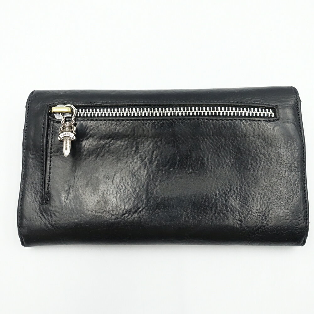 CHROME HEARTS 初期 WAVE CROSS BALL WALLET クロムハーツ ウェーブウォレット 長財布 心斎橋【中古】