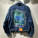 HERON PRESTON AIRBRUSH DENIM JACKET HMEA016F18689002 wvXg fj WPbg S֋XyÁz