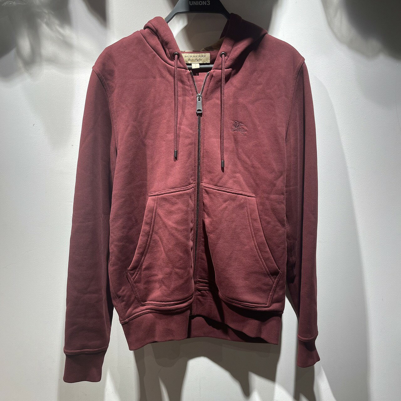 BURBERRY LONDON IN NOVA CHECK COTTON ZIP HOODIE バーバリー ロンドン パーカー 心斎橋店 【中古】