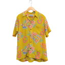 WACKO MARIA JAMAICA FLOWER S/S HAWAIIAN SHIRT Size-M ワコマリア ジャマイカフラワー アロハ レーヨン シャツ 大名店【中古】