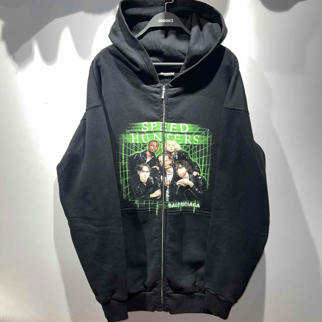 BALENCIAGA 19ss SPEED HUNTERS ZIP UP HOODIE 559100-TDV38 SIZE-XS バレンシアガ スピード ハンターズ ジップ アップ フーディ パーカー 心斎橋店【中古】