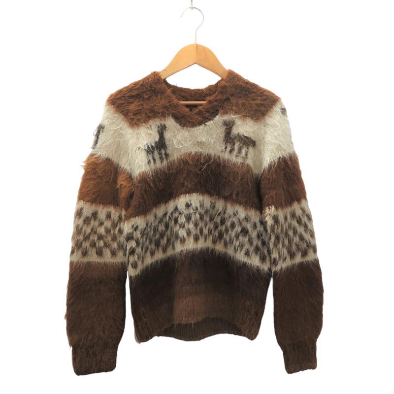 60s MOHAIR ALPACA KNIT ヴィンテージ ビンテージ モヘア モヘヤ アルパカ セーター ニット 大名店【中古】