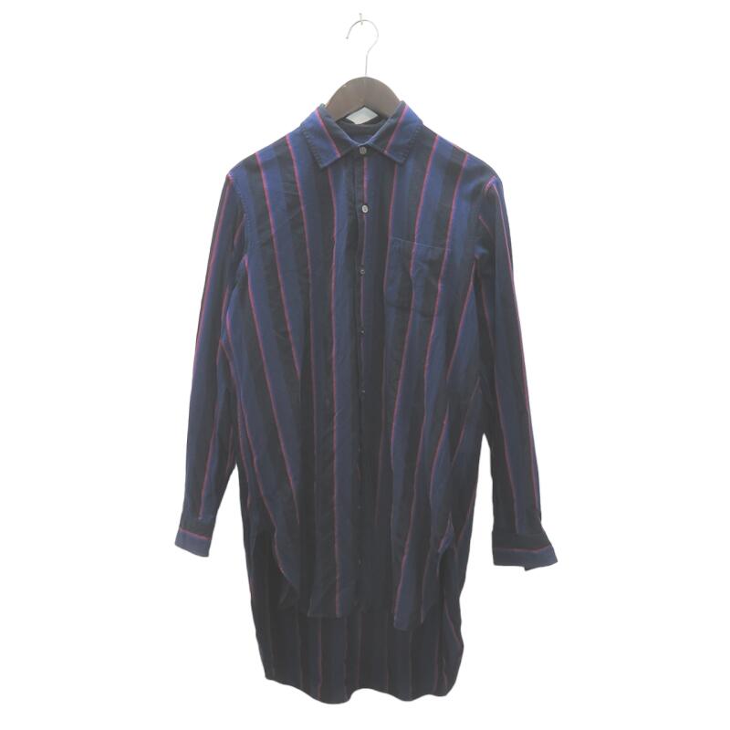 FACETASM STRIPE WOOL L/S SHIRT Size-F JM-SH-M08 ファセッタズム ストライプ ウール シャツ 大名店【中古】