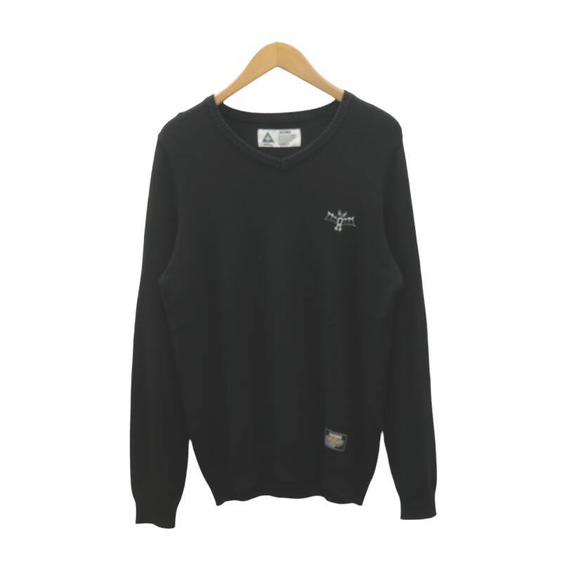 CHALLENGER V-NECK BAT SWEATER Size-S チャレンジャー Vネック バット セーター コットン アクリル 大名店