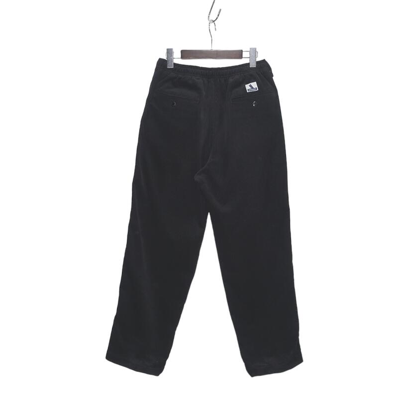 DESCENDANT 22aw SHORE BEACH TROUSERS 222WVDS-PTM02 BLACK SIZE-2 ディセンダント コーデュロイ ビーチ トラウザー パンツ 大名店【中古】