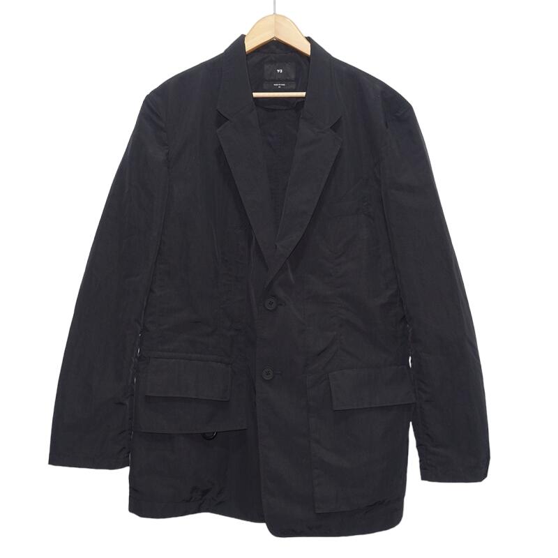 Y-3 23ss CRINKLE NYLON BLAZER H63047 SIZE XS ワイスリー クリンクル ナイロン ブレザー ジャケット 大名店【中古】