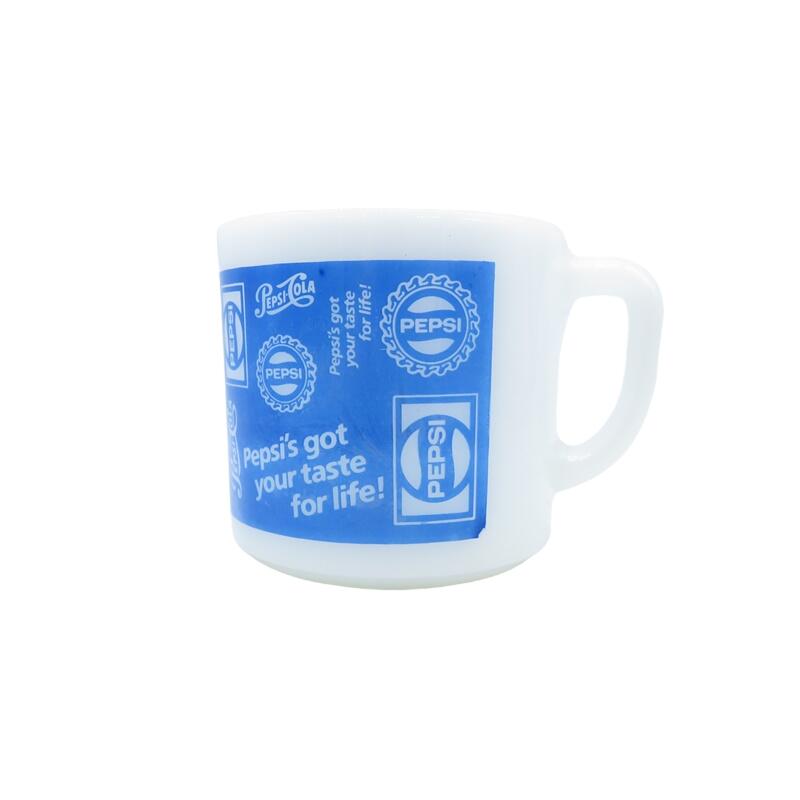 Fire-King Vintage 77`86s PEPSI-COLA MUG t@C[LO Be[W re[W yvVR[ }OJbv 喼XyÁz