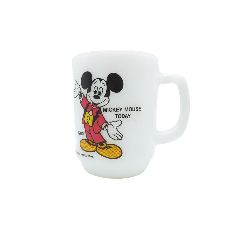 Fire-King Vintage 77〜84s PEPSI-COLA MICKEY MOUSE MUG ファイヤーキング ヴィンテージ ビンテージ ペプシコーラ ミッキーマウス マグカップ 大名店【中古】