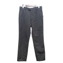 PRADA 2019 WOOL MOHAIR STRIPE SLACKS UP0072 S192 1EF4 Size-44 プラダ ウール ストライプ スラックス 　大名店【中古】