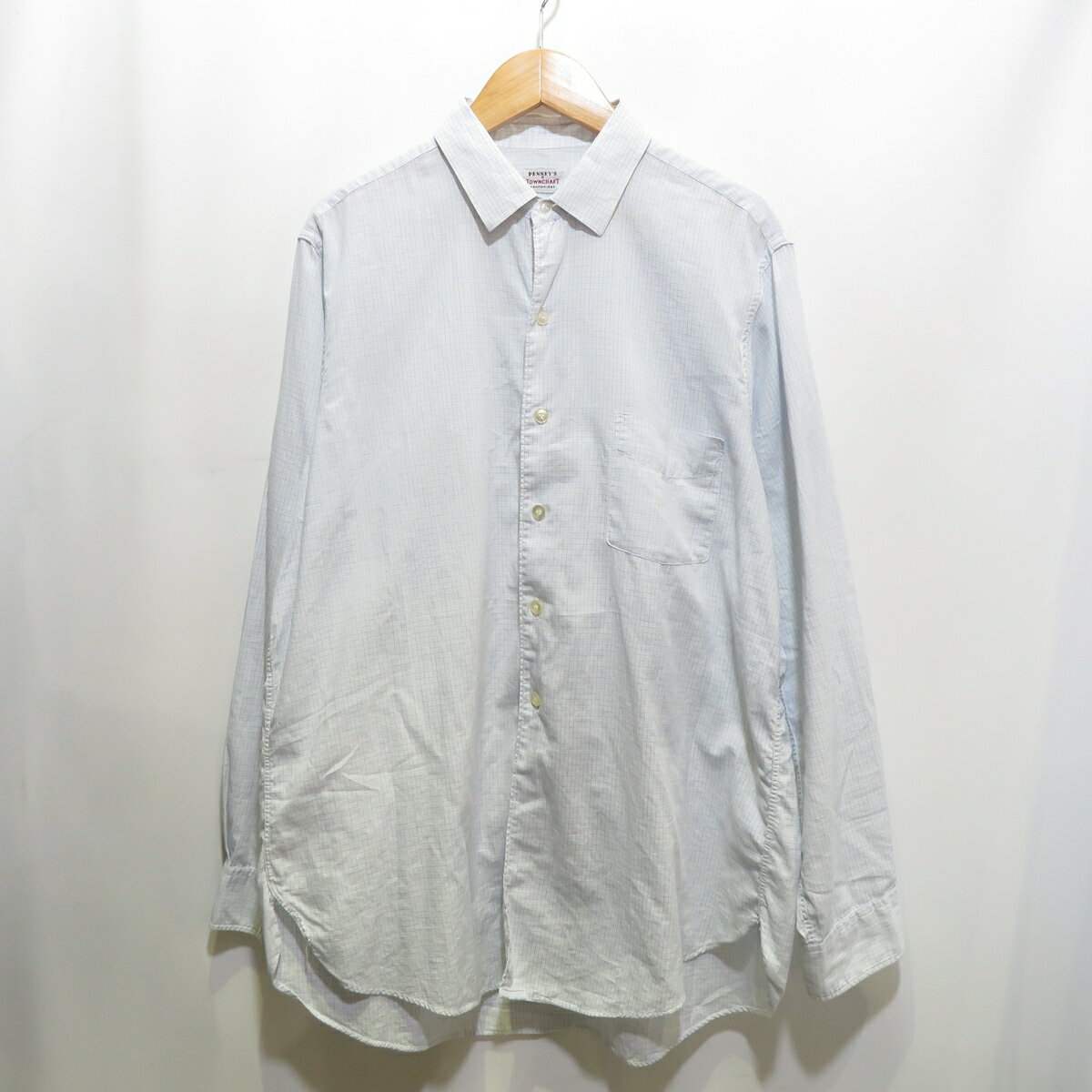 PENNY'S VINTAGE 50s SMALL CHECK L/S SHIRT ペニーズ ビンテージ スモールチェック シャツ 大名店【中古】