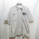 PEELS Stripe S/S Work Shirt Size XL ピールズ ストライプ ワークシャツ 大名店【中古】