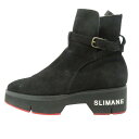 SLIMANE The Jodhpur Boots Black Size-26.5cm スリマン ジョッパー ブーツ スエード ストラップ ブラック 大名店【中古】