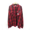 LIBERAIDERS LR PLAID SHIRT RED 761022203 Size-XL xC_[X `FbN E[ Vc 喼XyÁz