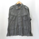 HECTIC 4POCKET MILITARY SHIRT 998-83006 GRAY SIZE M ヘクティク ポケット ミリタリー シャツ グレー 大名店【中古】