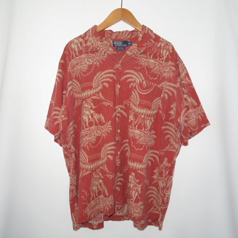 POLO BY RALPH LAUREN 90s CALDWELL ALOHA SHIRT SIZE XL VINTAGE ݥ Х ե ɥ   Ⱦµ ơ ӥơ ̾Źš