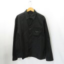 PRADA 20aw Re-Nylon Big Shirt Black SIZE M SC514 プラダ ロゴ ナイロン ビッグシャツ ブラック 大名店【中古】