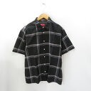 Supreme 21ss Light Weight S/S Plaid Shirt BLACK Size-M Vv[ `FbN Vc S ubN 喼XyÁz