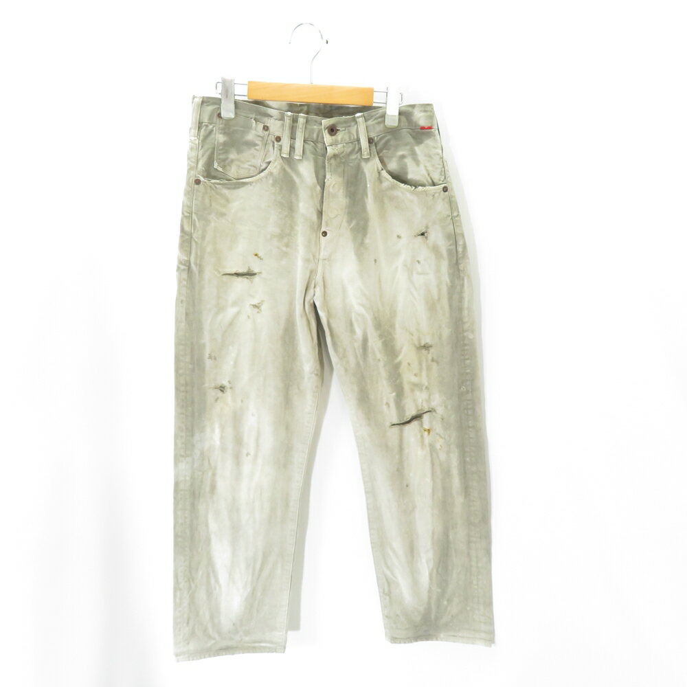 ANACHRONORM DAMAGED DENIM PANTS SIZE-32 アナクロノーム ダメージ デニム パンツ 大名店【中古】