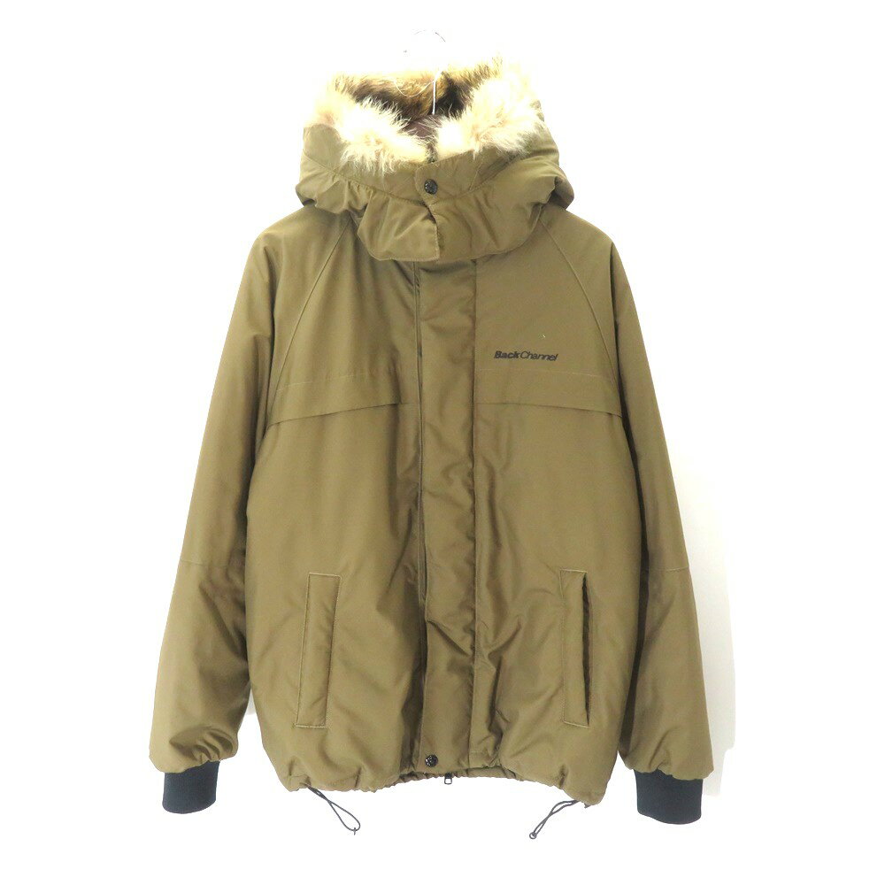 BACK CHANNEL FUR HOODED FIELD JACKET Size-L バックチャンネル ファー フィールド コート ジャケット 大名店【中古】