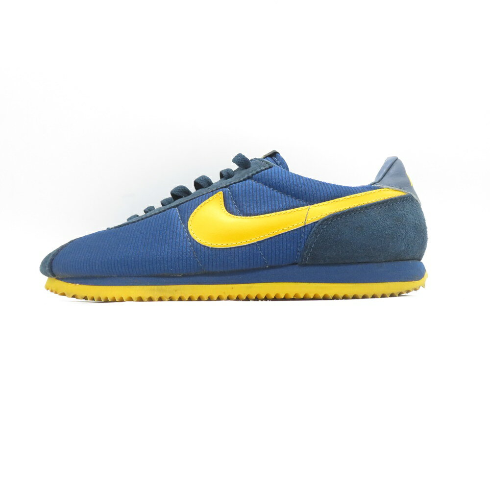 NIKE 1993 NYLON CORTEZ NAVY/YELLOW Size-26 102009-470 ナイキ ヴィンテージ コルテッツ ナイロン スニーカー 大名店【中古】