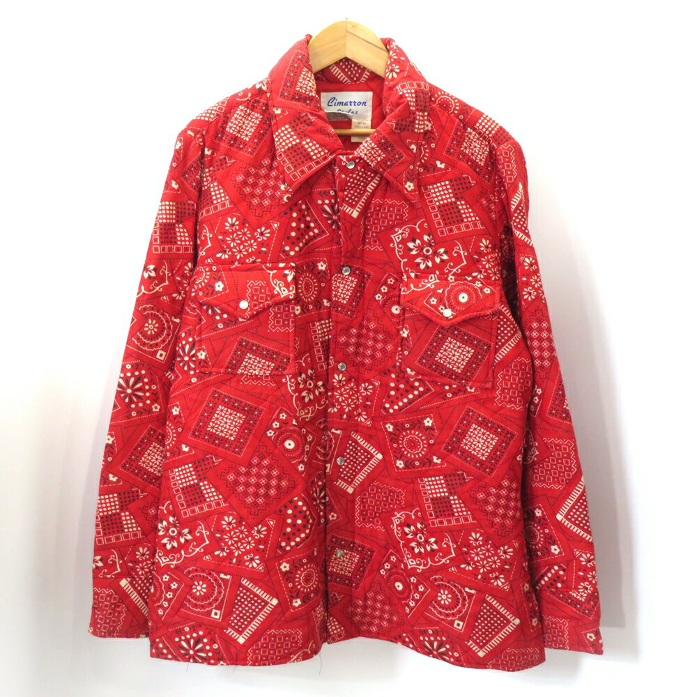 CIMARRON QUILTED BANDANA SHIRT JACKET SIZE 44 