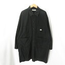 COOTIE Ripstop Shop Coat Black Size-M クーティー リップストップ ショップ コート ブラック 大名店【中古】