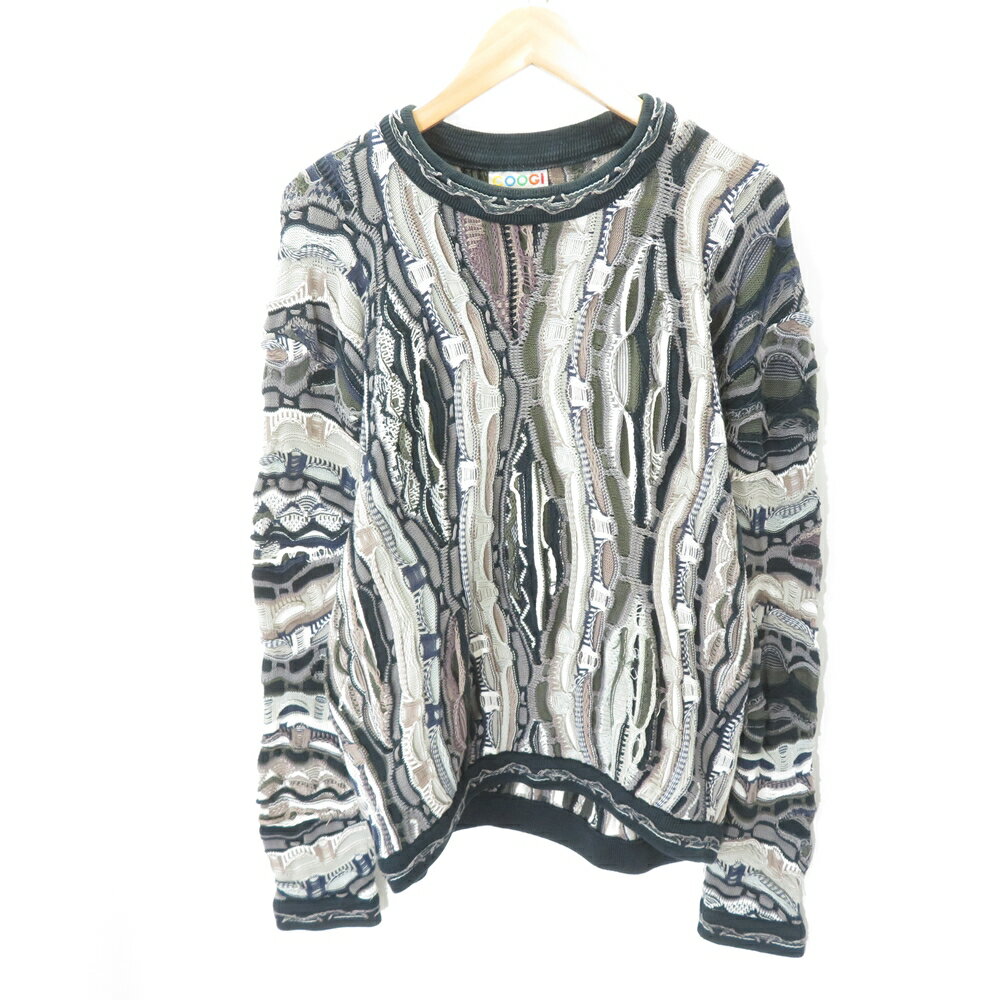 COOGI 90s 3D WOOL KNIT SWEATER Size-S クージー ウール ニット セーター 大名店【中古】