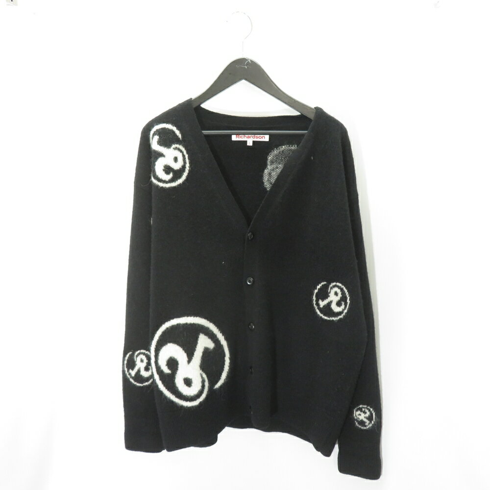 RICHARDSON ALL-OVER GLYPH CARDIGAN BLACK RIK-32320-B Size-L 㡼ɥ  ˥å ǥ ̾Źš