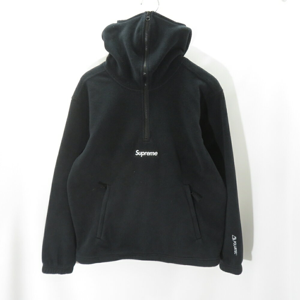 SUPREME 23aw POLARTEC Facemask Half Zip Hooded Sweatshirt Size- シュプリーム ポーラーテック フェイスマスク フリース パーカー スウェット 大名店【中古】