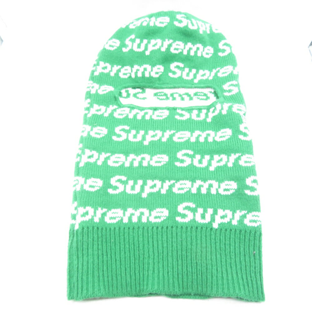 Supreme 23aw New Era Repeat Balaclava Green シュプリーム ニューエラ バラクバラ ニット帽 目出し帽 グリーン 大名店【中古】