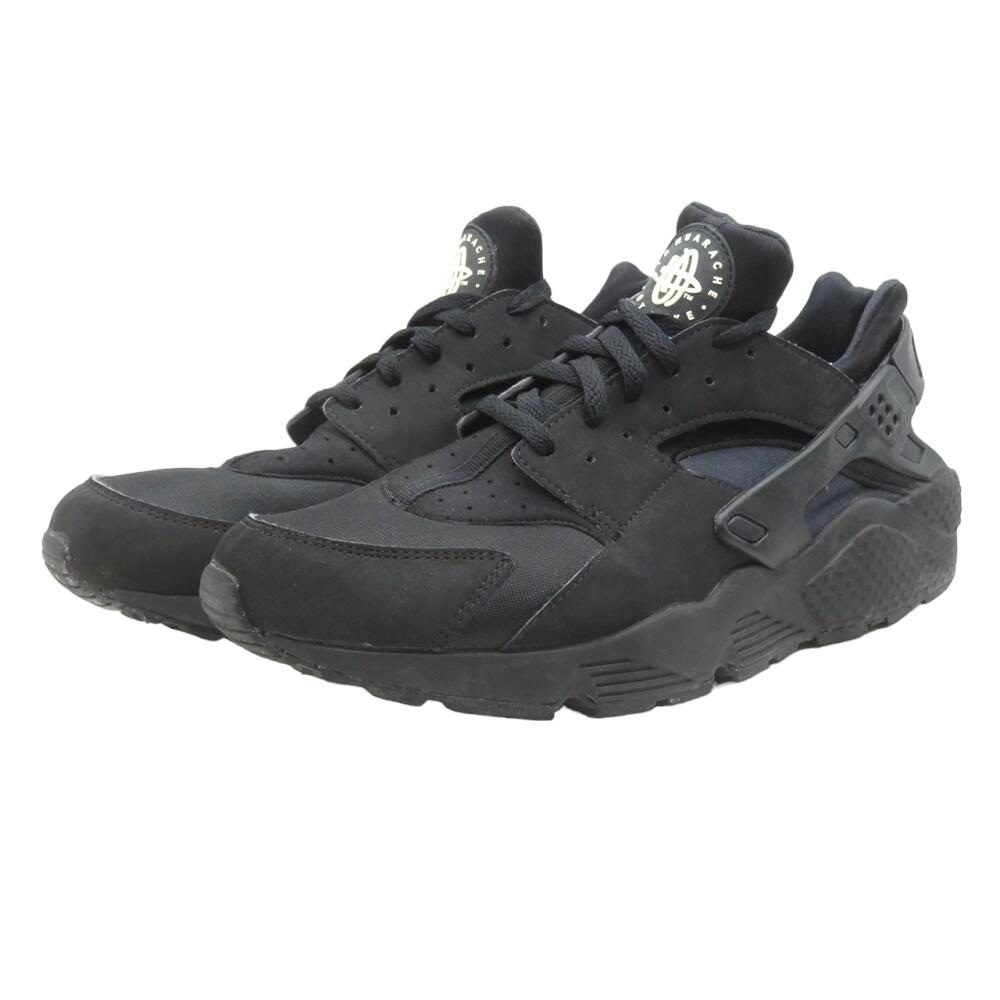 NIKE AIR MAX HUARACHE ALL-BLACK Size-29.5 318429-003 ナイキ エアハラチ ブラック スニーカー 大名店【中古】