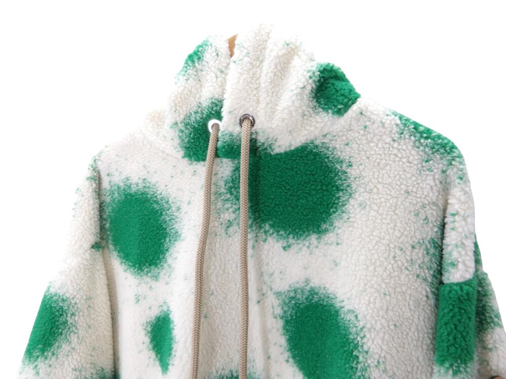 MONCLER JW Anderson PRINTED FLEECE HOODIE Size-1 H209E8N00006 モンクレール アンダーソン フリース フーディー パーカー 大名店【中古】