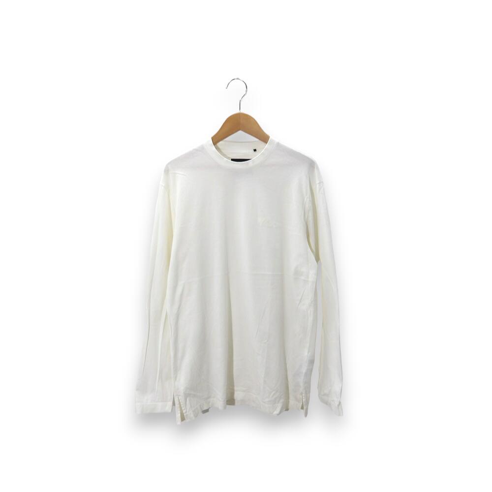 乐天商城 - Y-3 LOGO L/S TEE WHITE Size-XS IV8231 16C001 ワイスリー ロゴ Tシャツ ロンT 大名店【中古】