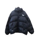 FIRST DOWN NYLON DOWN JACKET BLACK サイズL ファースト ダウン ナイロン ダウン ジャケット ドローコード 大名店【中古】(4)