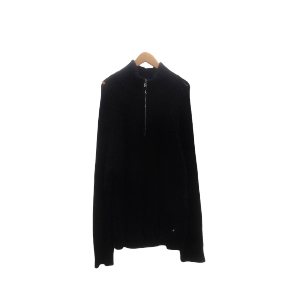 Rakuten - ETUDES 2022 HALF ZIP SWEATER BLACK サイズ2 エチュード 2022 ハーフジップ スウェット 大名店【中古】