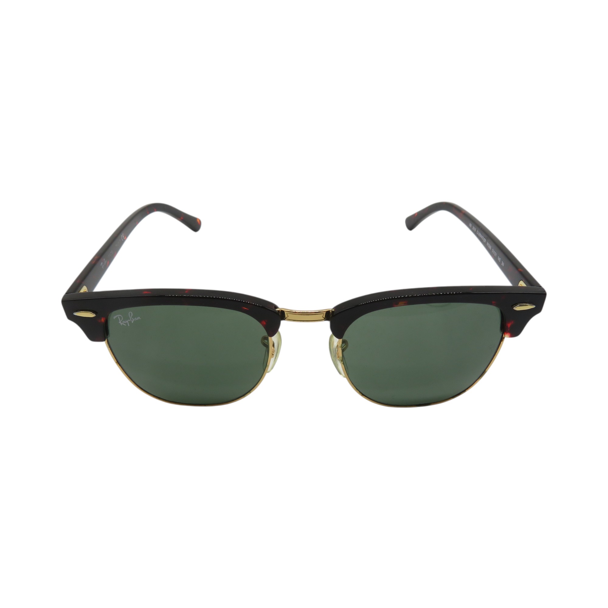 RAYBAN CRUBMASTER CLASSIC 鼈甲柄 RB3016 ケース有 レイバン クラブマスター クラシック ベッコウガラ アイウェア 大名店【中古】