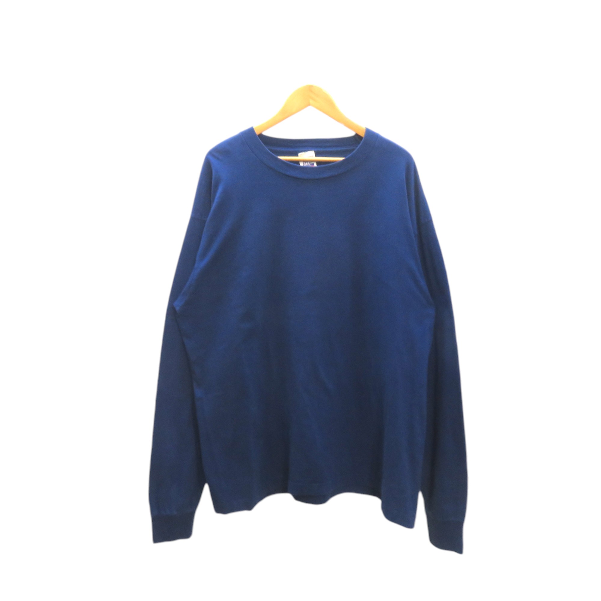乐天商城 - VINTAGE 90s BVD L/S BLANK TEE NAVY サイズXL ヴインテージ ロングスリーブ ブランク ティーシャツ オールド カットソー 大名店【中古】