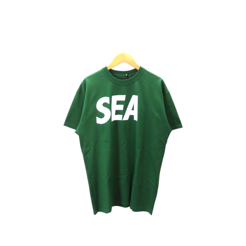 乐天商城 - WIND AND SEA SEA S/S T-SHIRT GREEN サイズL WDS-SEA-21S-01 ウィンダンシー シー ショートスリーブ Tシャツ 大名店【中古】