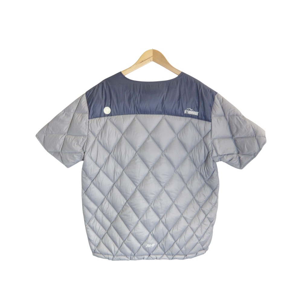 STABRIDGE × MARMOT 750FP DOWN T-SHIRT GRAY サイズXL TSFMD213AP スタブリッジ マーモット 750フィルパワー ダウン Tシャツ トップス 大名店【中古】