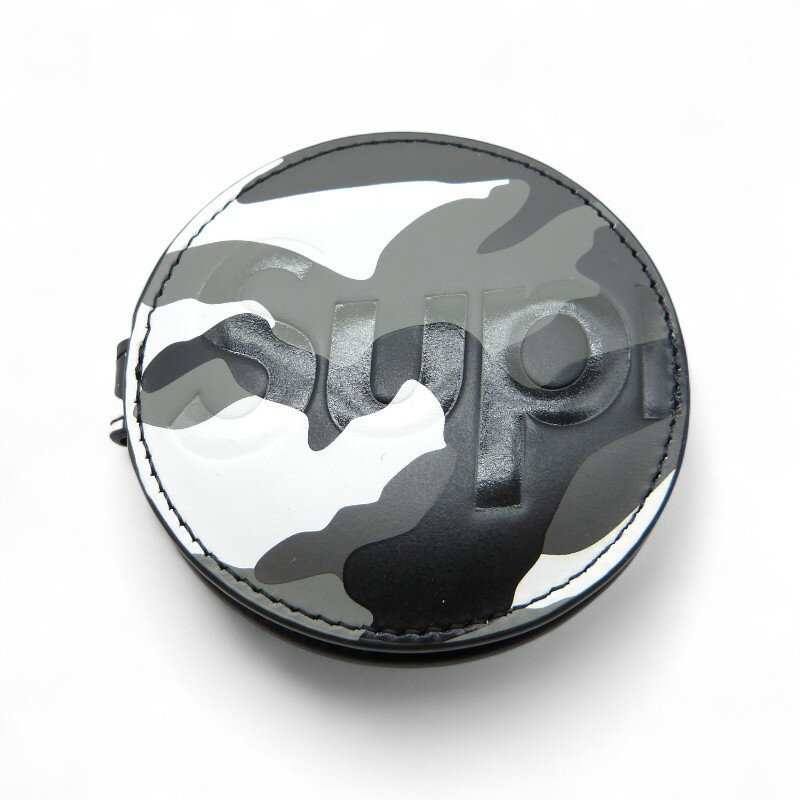 SUPREME 25ss Leather Pocket Mirror Grey Camo シュプリーム レザーポケットミラー 迷彩 カモ柄 手鏡 ..
