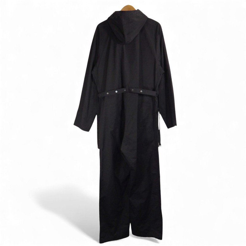 YOKE 23aw MILITARY JUMP SUIT BLACK サイズ2 YK23FW0532AO ヨーク ミリタリー ジャンプ スーツ ツナギ オールインワン 大名店【中古】