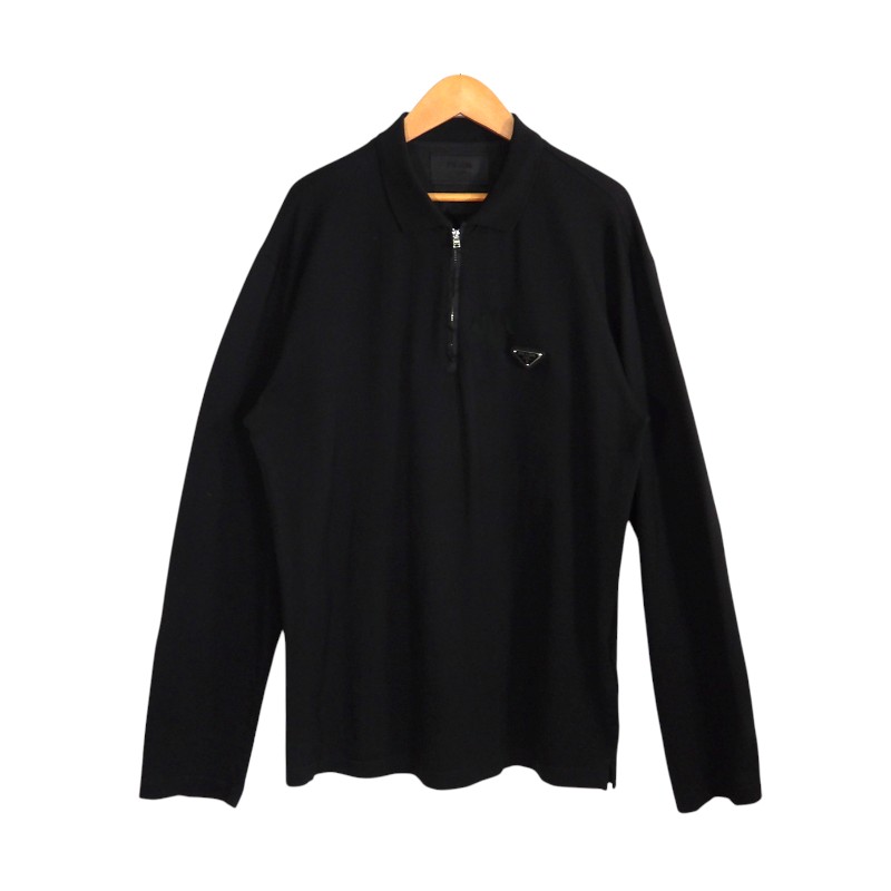 乐天商城 - PRADA LONG-SLEEVED PIQUE BLACK サイズXL UJL59B1YR4 プラダ ロングスリーブ ピケ トップス 大名店【中古】