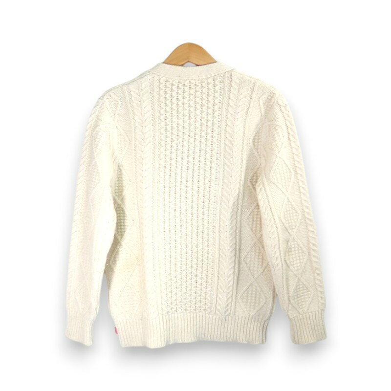 SUPREME 16aw Cable Knit Cardigan Ivory サイズS シュプリーム ケーブルニット カ...