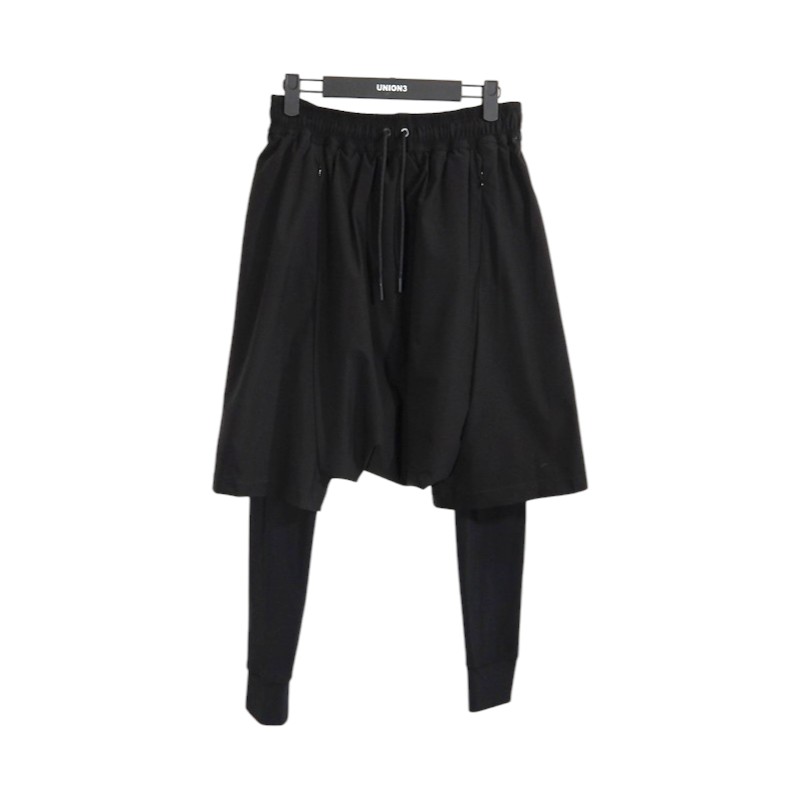 Rakuten - FUMITO GANRYU 25aw LAYERED SAROUELS PANTS BLACK サイズ2 FU14-PA-07 フミトガンリュウ レイヤード サルエルパンツ 大名店【中古】